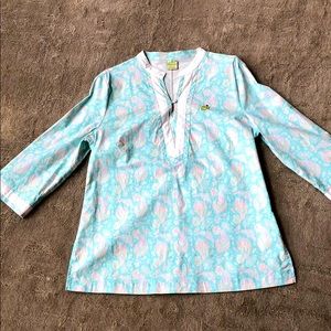 Masters Augusta Peter Millar Tunic Aqua - medium